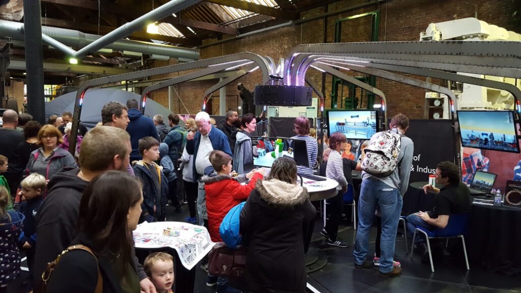 The hugely popular Accelerating discoveries event at the Museum of Science and Industry.