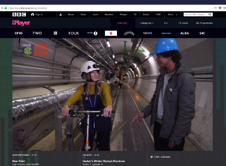 Cockcroft PhD student Sam Pitman, appears on Blue Peter.