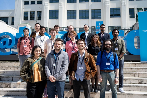 A group of people posing for a picture.