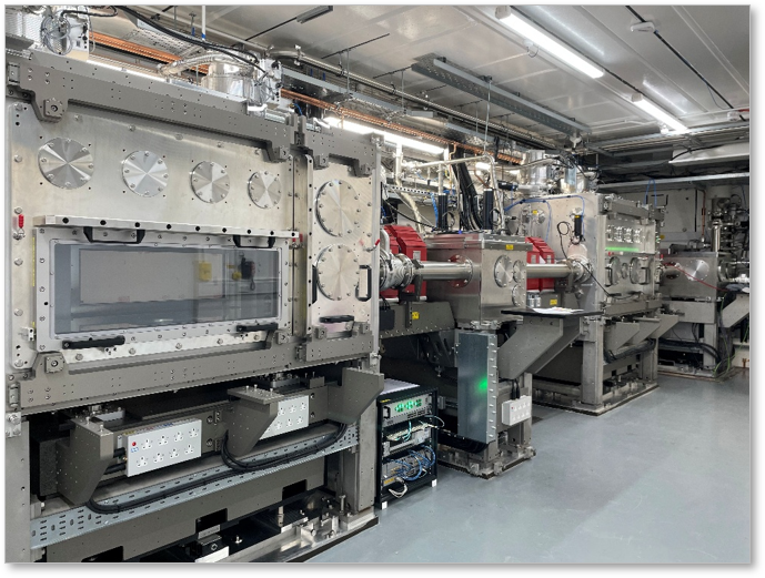A picture of a machine setup in a lab.